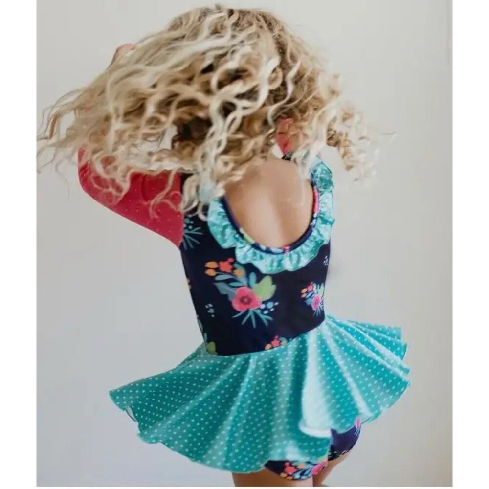 LEO LUVS PINK LEOPARD LEOTARD - Long Sleeve - 5